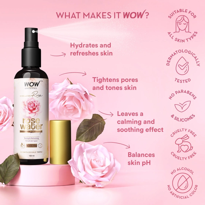 Rose Water for a Glowing Hydrated Skin Benefits Uses